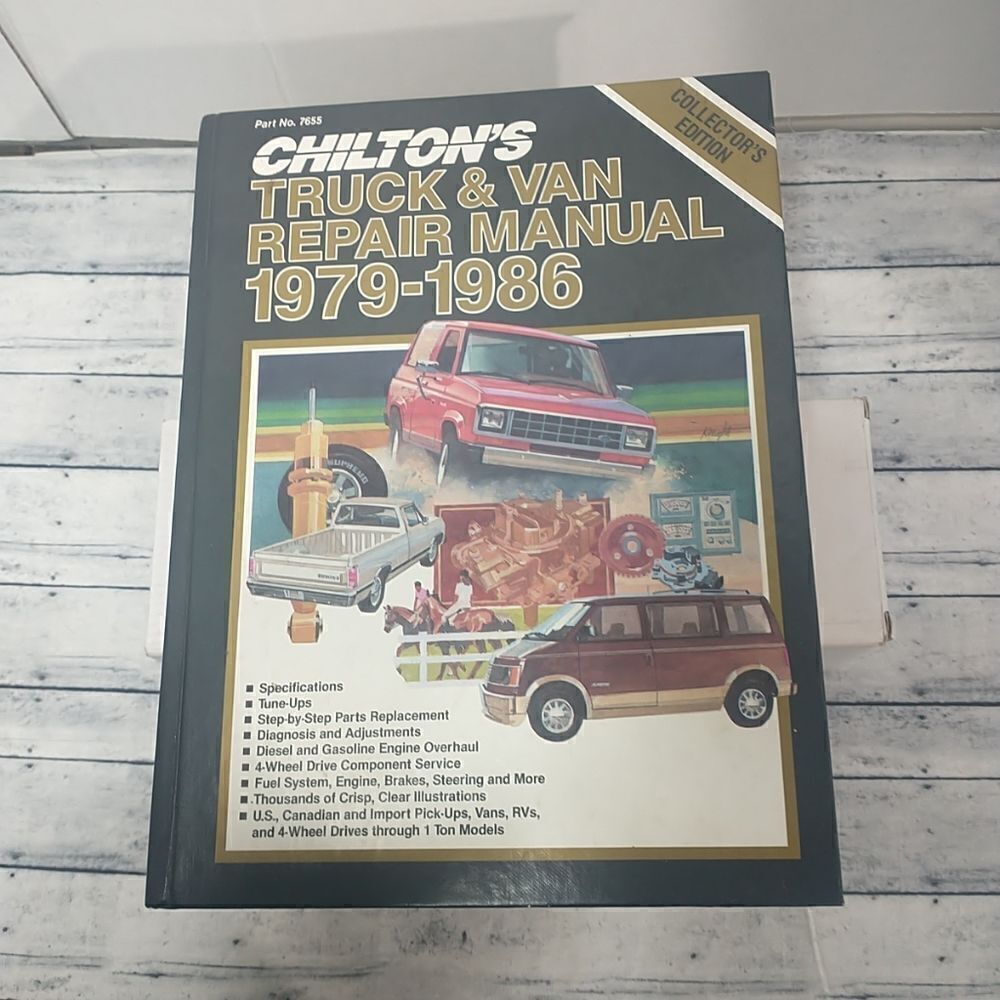 Chilton's #7655 Collector's Edition Truck and Van Repair Manual 1979 -1986